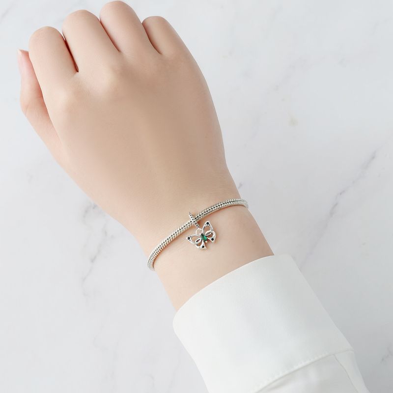 Gioielli da donna in argento sterling 925 con perline, di alta qualità, a forma di farfalla, fai da te, accessori per gioielli, pendenti_voghion.com
