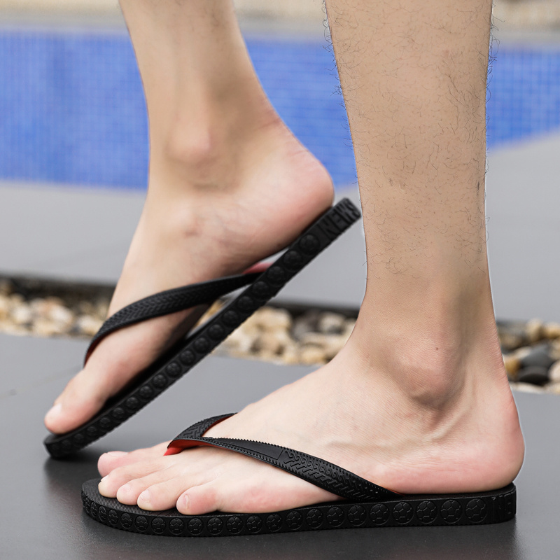 Sandalias de playa al aire libre para hombre, tanga cómoda con soporte para el arco, chanclas ligeras para baño de ducha para interiores_voghion.com