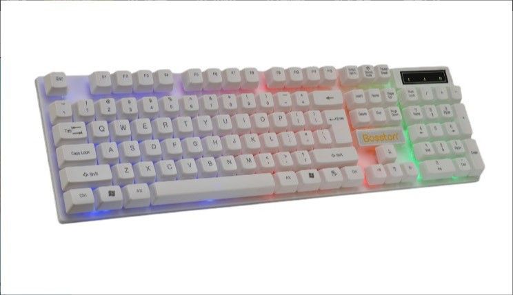 Gaming Mechanical With Floating Light Effect, Wired USB Keyboard For PC, Internet Cafe_voghion.com