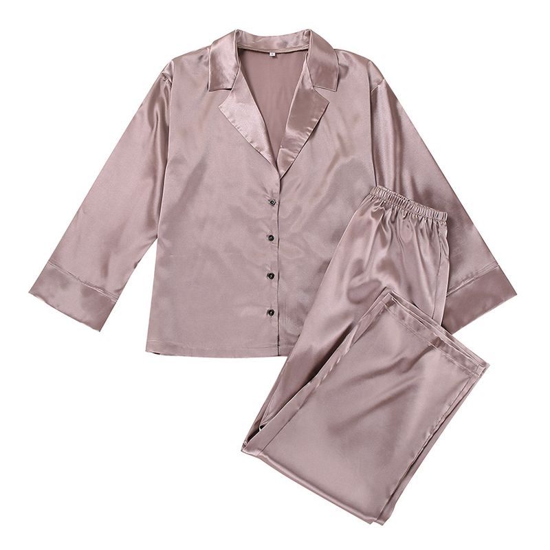 Women's solid color coat pantsuit_voghion.com