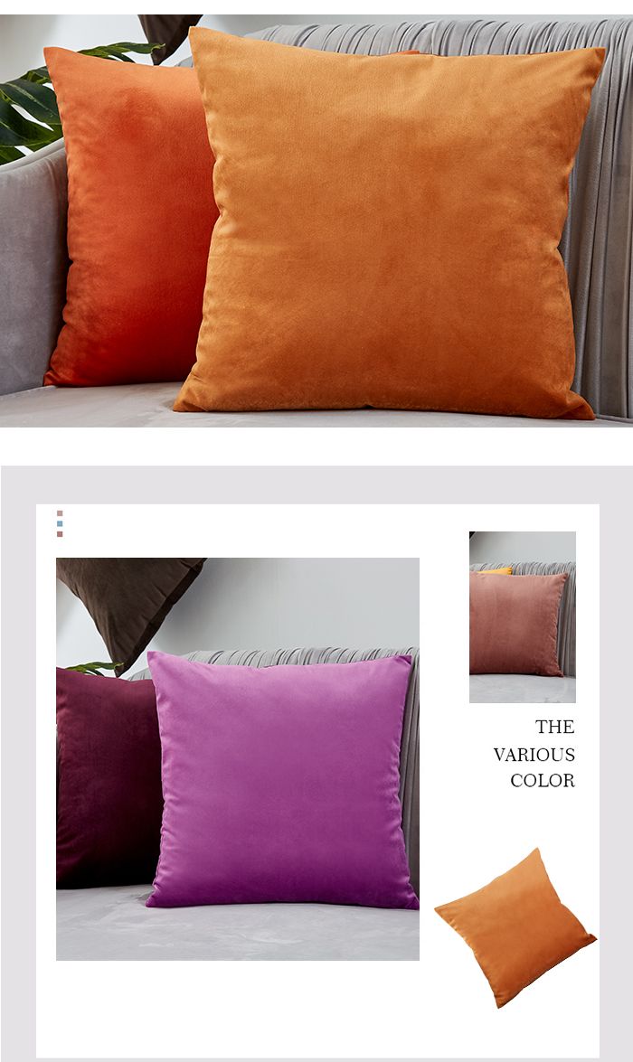 Velvet Decoration Pillows 45x45 For Sofa Cushion Cover For Living Room Couch Car Decorative Pillows Nordic Home Decor_voghion.com