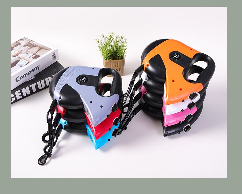 Haustier Einziehbar Mit Licht Automatische Traktion Gerät Reflektierende Tragbare Outdoor Walking Leine Hund Liefert_voghion.com