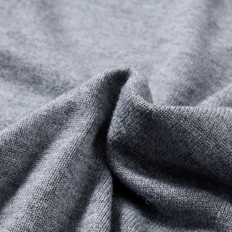 Herrenbekleidung Live-Übertragung Halbrollkragen Langarm-Strickpullover Herren Herbst und Winter Neues einfarbiges warmes Unterhemd Herren_voghion.com