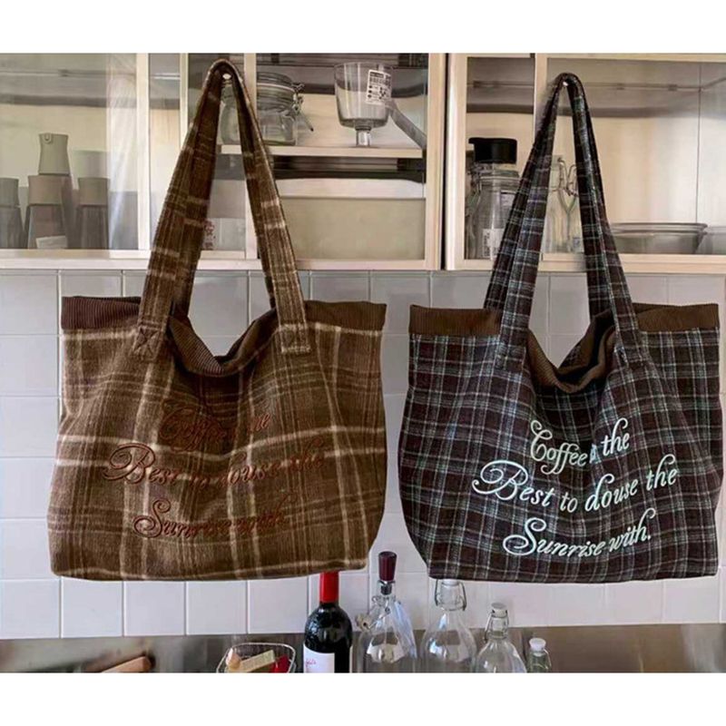 Borsa a tracolla scozzese, borsa a mano, borsa tote_voghion.com