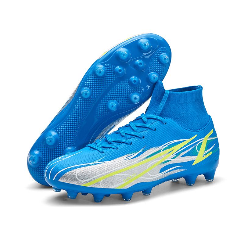 Scarpe da calcio alte da uomo AG con tacchetti lunghi, per erba artificiale, taglia grande 47-46_voghion.com