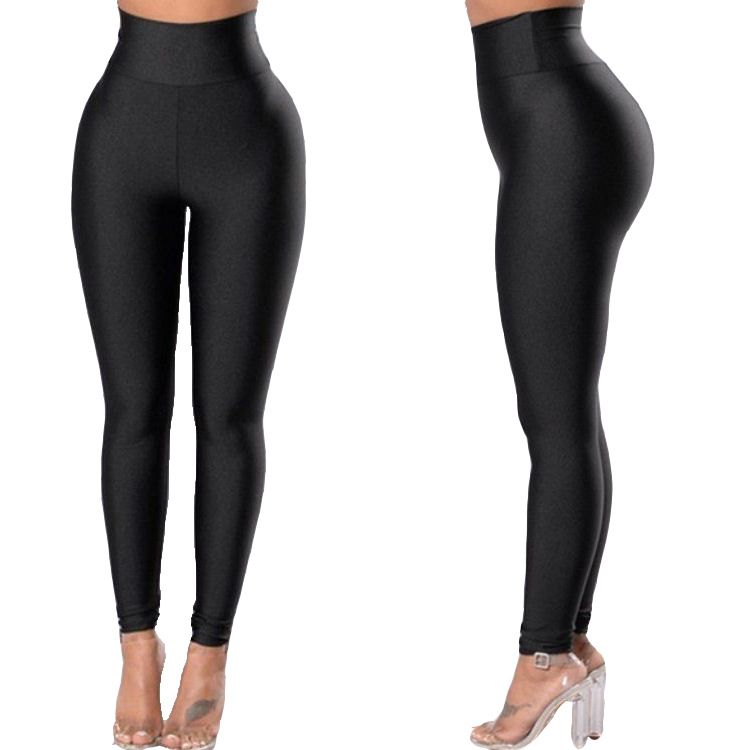 Héich Taille Héich Elastizitéit Fräizäit Sport Yoga Lafleggings_voghion.com