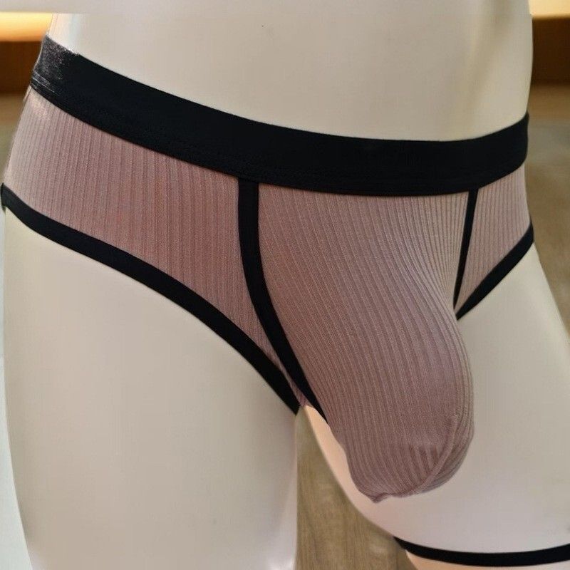 Mens Underwear Panties Sexy U Pouch Slips Hombre Breathable Soft Underpants_voghion.com