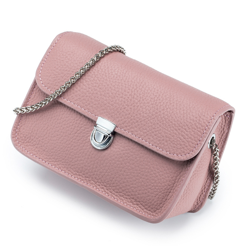 Quadratische lässige Crossbody für Frauen echtes Leder Schulter neue Spring Sommer horizontal vielseitig kleine Kette Damen_voghion.com