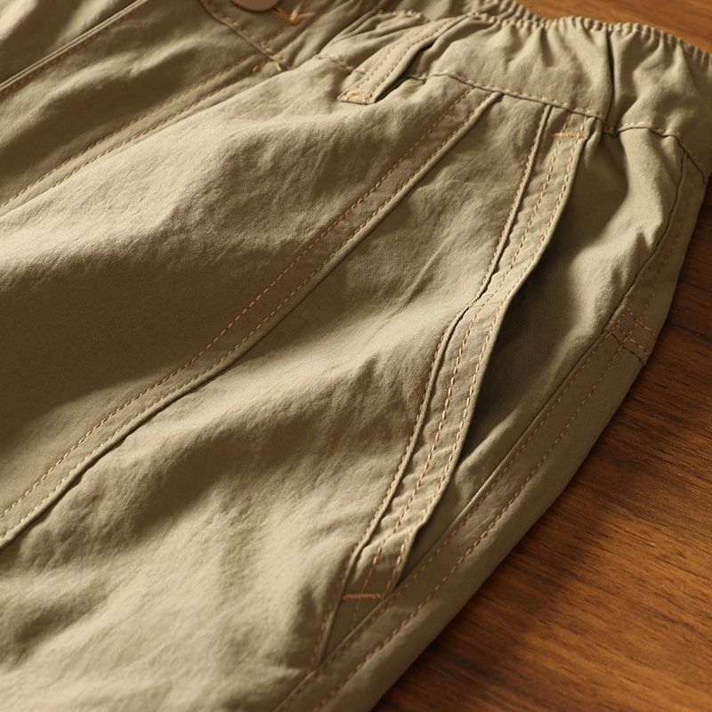 001 Outdoor Cargo Men Loose Straight Casual Long Summer Hiking Quick-Dry American Style Waterproof Fast-Drying Sofhell_voghion.com