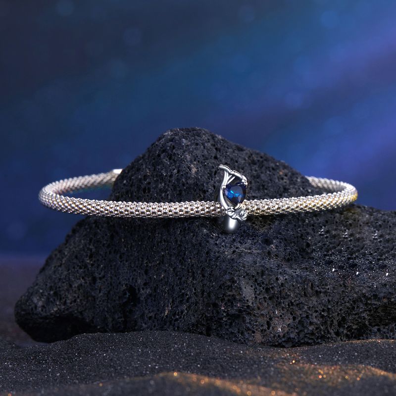 Breloque en argent sterling avec douze pierres de naissance - Breloque Morning Glory_voghion.com