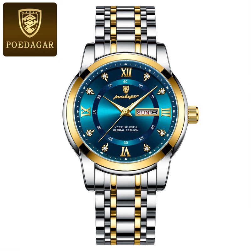 Calendar Waterproof Luminous Men's Quartz Watch_voghion.com