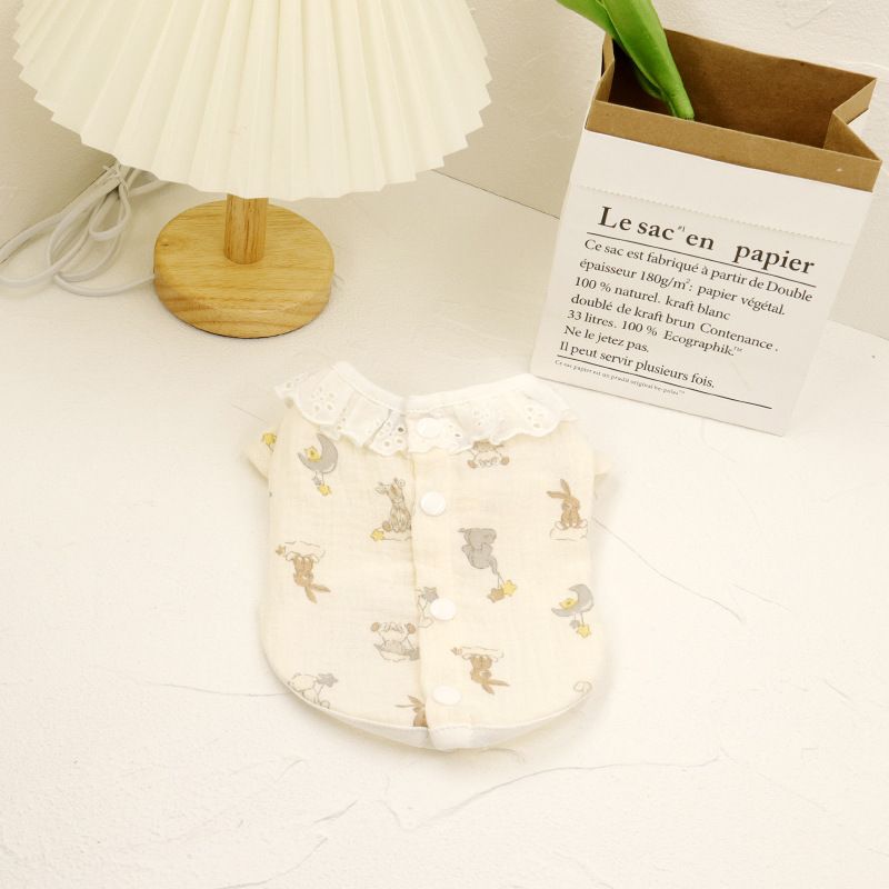 Haustier Frühling Sommer Ins Japanische Koreanische Katze Französische Bulldogge Kleidung Bichon Fett Hund Home Pyjamas_voghion.com