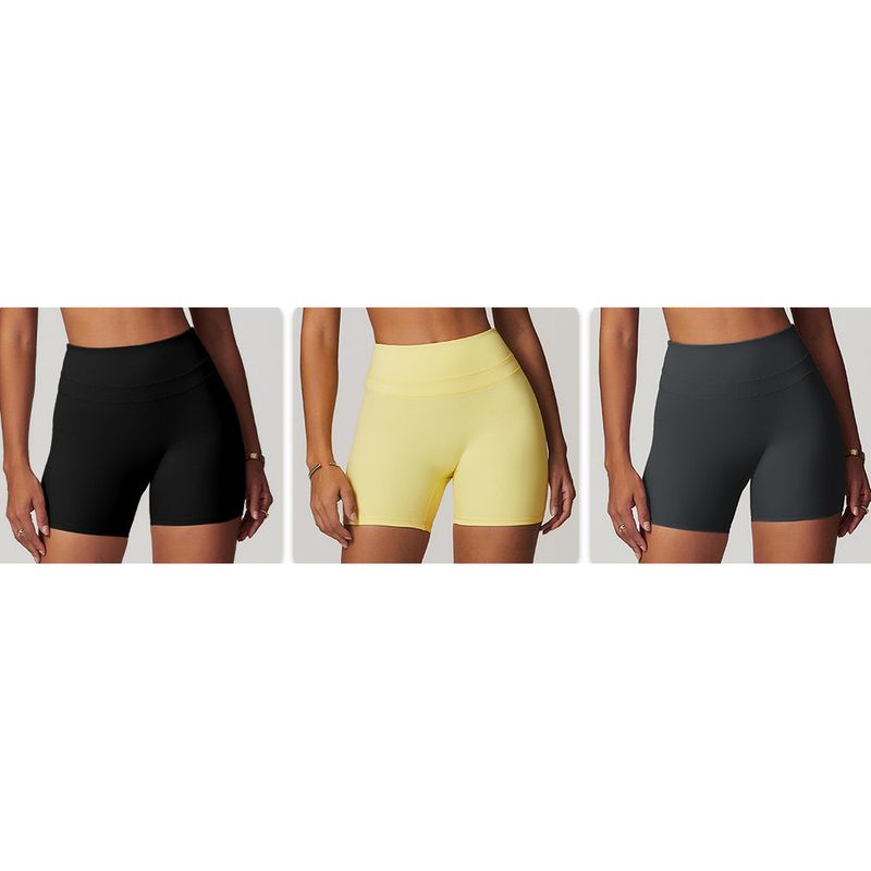 Zechuang Brushed Tight Yoga Elastic High Waist Fitness Clothing For Women Running Sports Set 8863_voghion.com