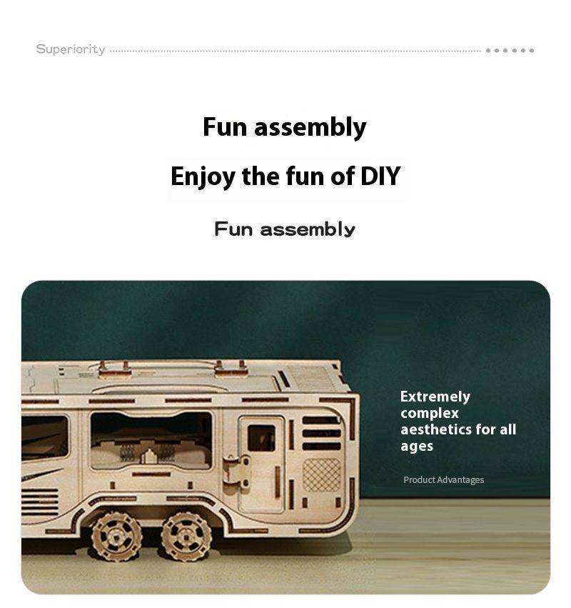 Nová 3D hračka DIY kreativní puzzle s přívěsem pro karavan_voghion.com