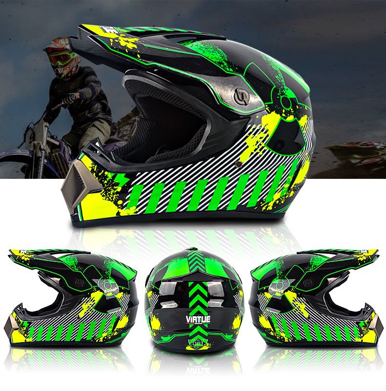 Elektreschen Go-Kart Helm fir Männer a Fraen, coolen Volldeckung fir Motorrad, Offroad, Véier-Saisons Helm_voghion.com