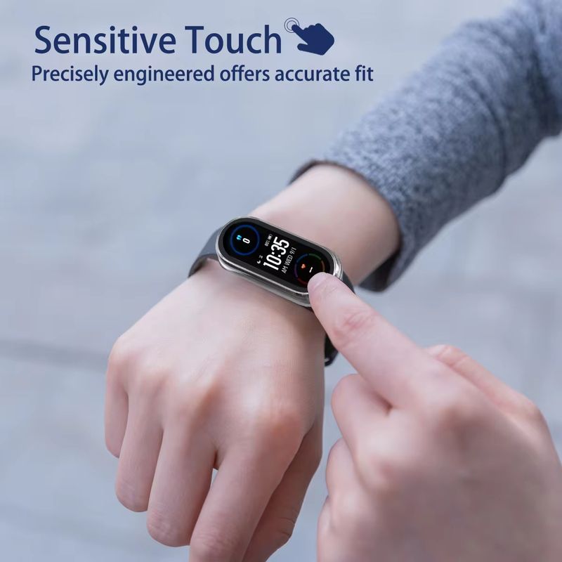 Funda para Mi Band 8, accesorios para Mi Band 8, protector de pantalla integral para reloj inteligente Xiaomi Mi Band 8_voghion.com