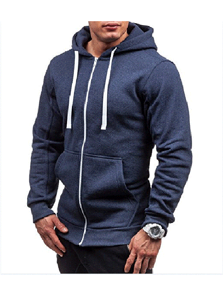Felpa con cappuccio in cotone da uomo autunno-inverno con cappuccio e zip intera_voghion.com