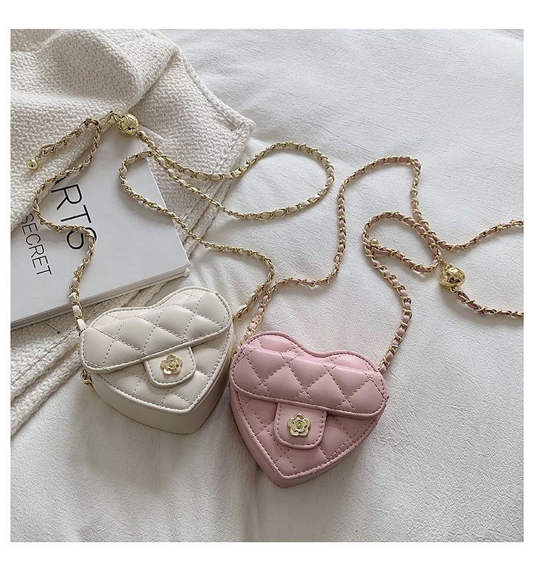 Borsa a tracolla da donna a forma di cuore, alla moda, con rossetto_voghion.com