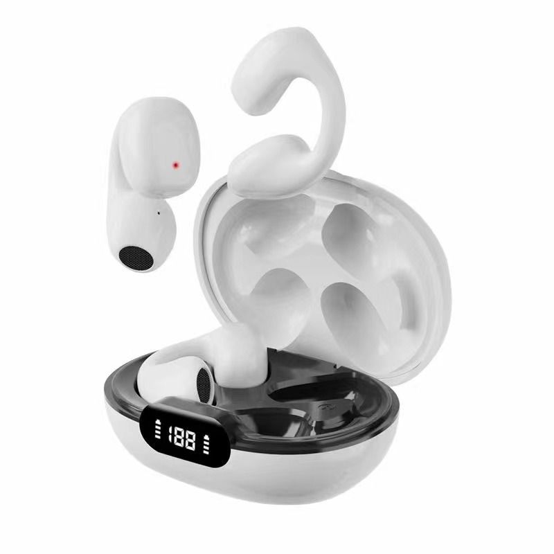 Bežične Bluetooth slušalice s štipaljkom za uši koje se ne umeću u uho, digitalni zaslon, bezbolno nošenje, ultra dugotrajne sportske slušalice_voghion.com