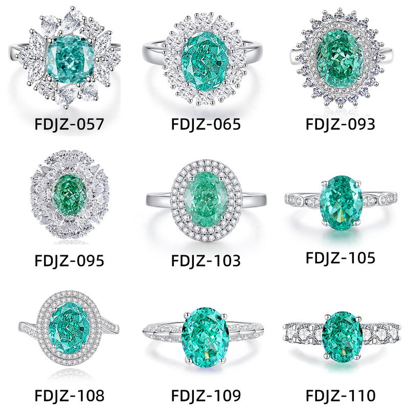 Baifuni Jewelry S Silver Smaragd Kvinnlig Palaibahao Set med Diamanter i Hög Kolfiber_voghion.com