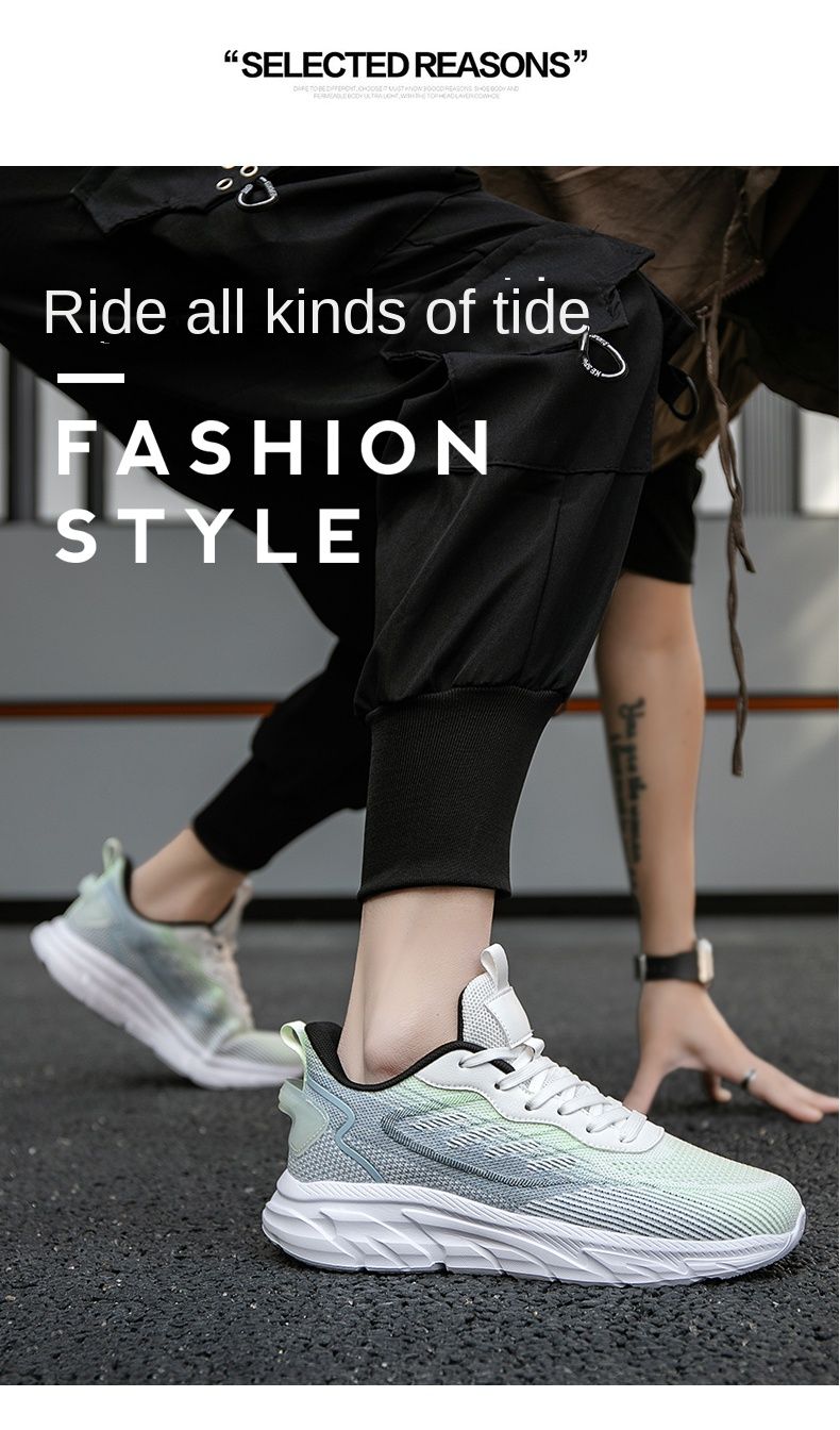 Neue Herrenschuhe für den Sommer, atmungsaktive Mesh-Sportschuhe, Freizeitschuhe, trendige Schuhe in Übergröße_voghion.com