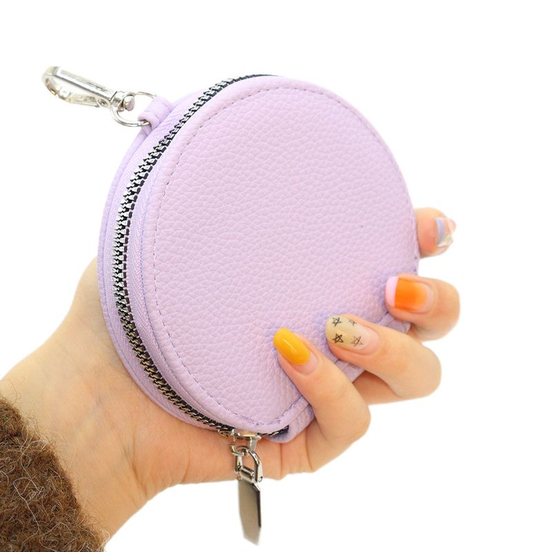 Nw Koran And Japans Styl Frsh Womn's Zippr Coin Purs Lych Txtur Portabl Mini Round Earphon Bag Ky_voghion.com