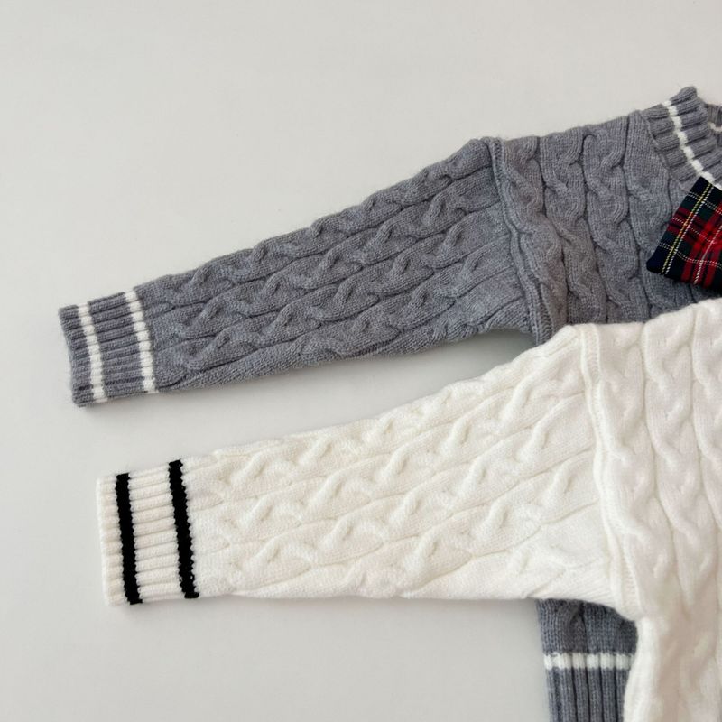 Ensemble 2 pièces pour enfants, pull et short à col en V, style coréen, nouvelle collection printemps_voghion.com