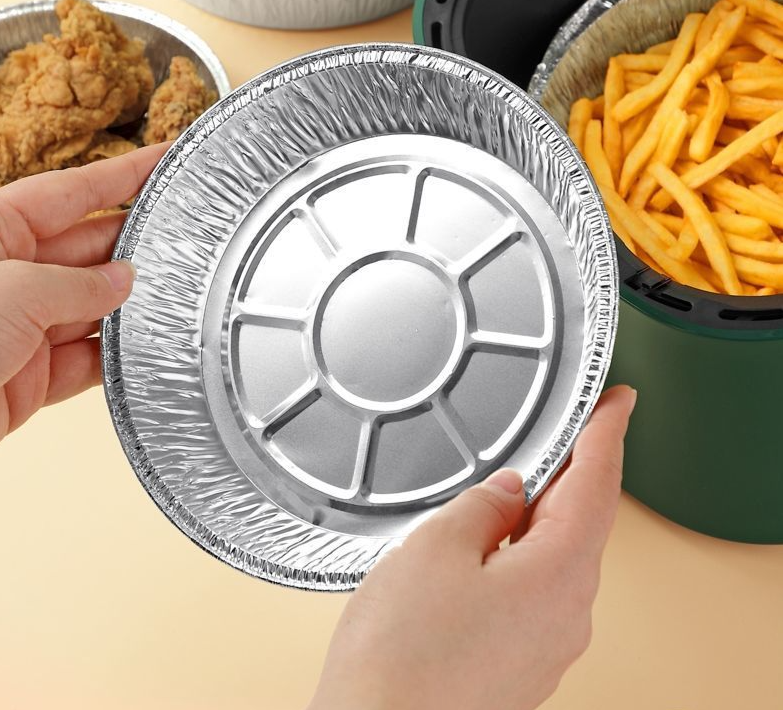 Kalınlaştırılmış Alüminyum Folyo Hava Fritözü Özel Tepsi Yüksek Sıcaklığa Dayanıklı Pişirme Pedi Kızartma Yağı Emici Yağ Geçirmez Kağıt_voghion.com