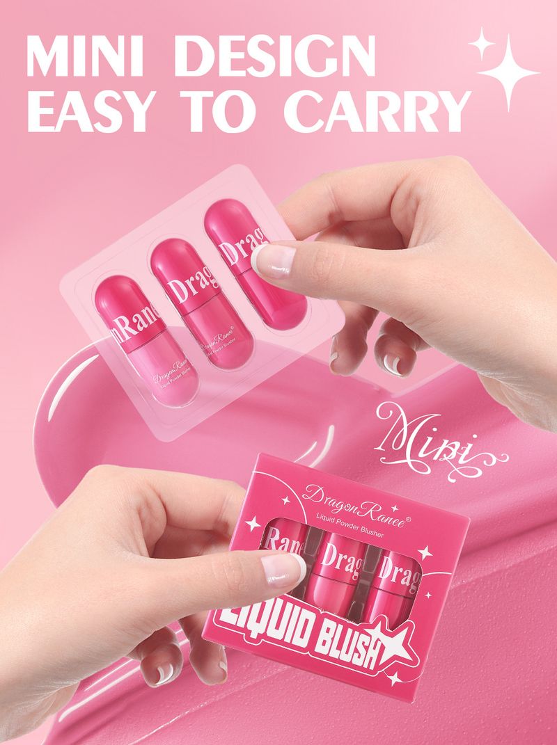 3-Piece Set Of Liquid Blush - Natural Flush, Skin Brightening & Contouring Blush Set, Gift Box Included_voghion.com