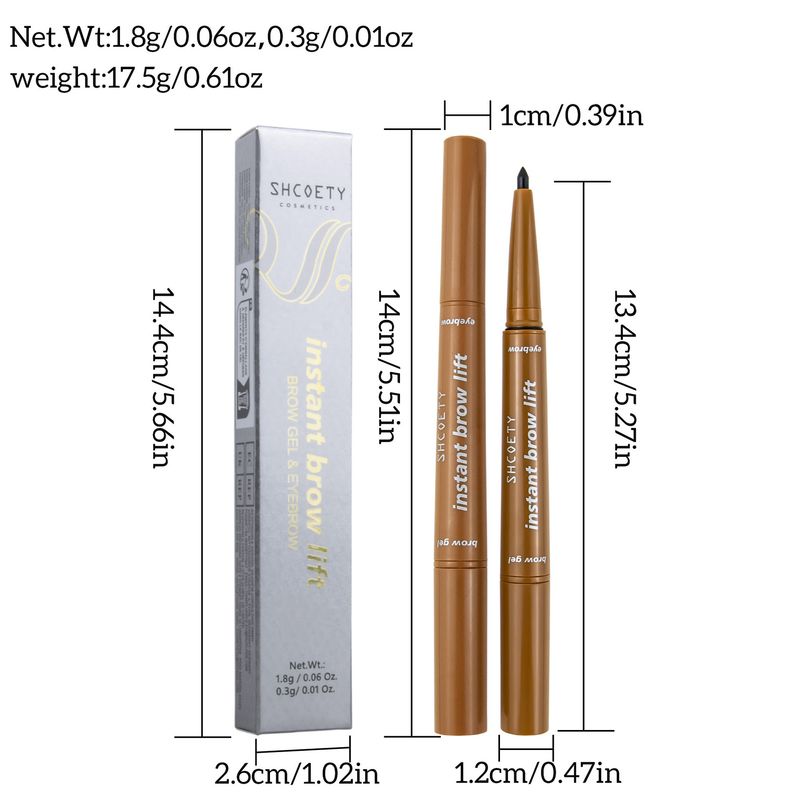 Eyebrow Enhancers Eyebrow Pencil With Eyebrow Glue Automatically Rotates Waterproof And Non Fading Natural And Long Lasting Eyebrow Dyeing Cream_voghion.com