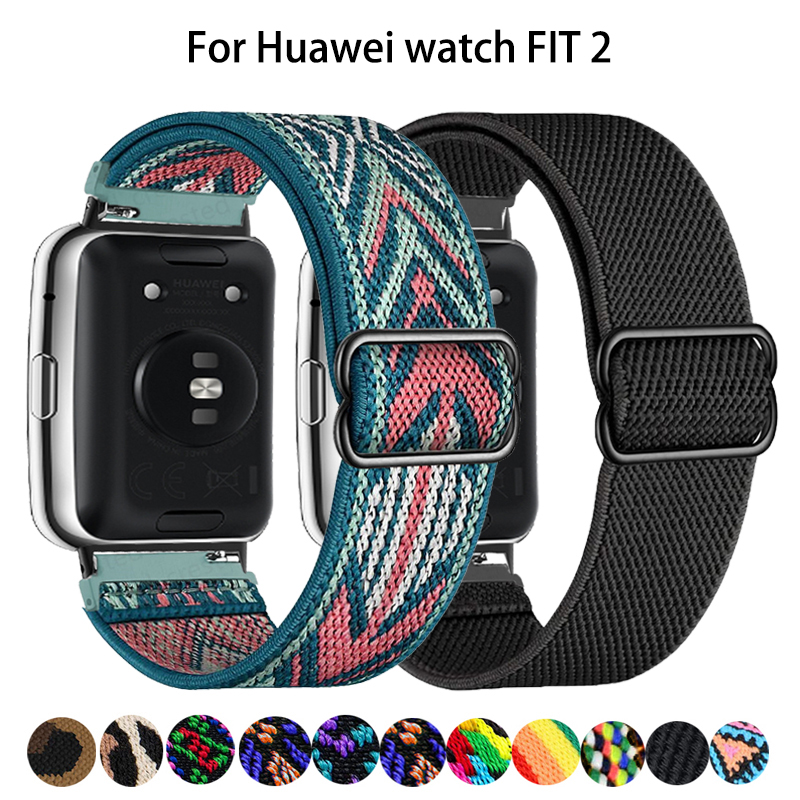 Cinturino Scrunchie per cinturino Huawei Watch Fit 2 Accessori per smartwatch Cinturino elastico in nylon Cinturino Correa Huawei Watch fit2_voghion.com
