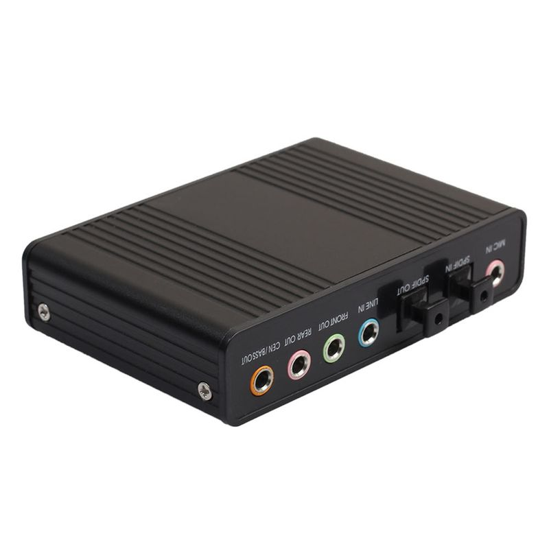 Xinweiqing USB 2.0 External 6 Channel 5.1 Optical Audio Sound Card for Notebook Laptop PC_voghion.com