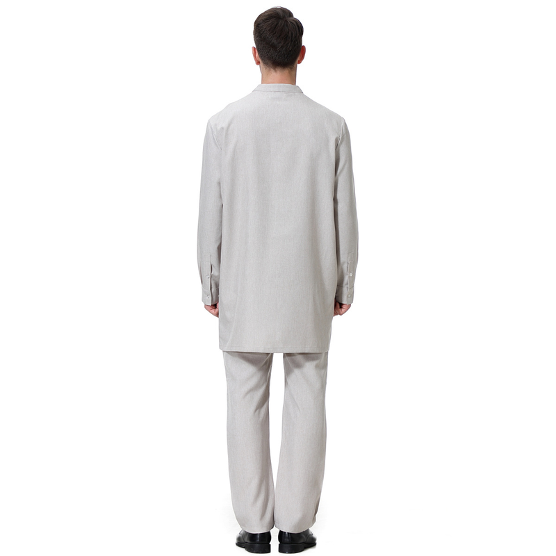 Ropa de hombre Conjunto de pantalones largos para hombre caftán musulmán_voghion.com