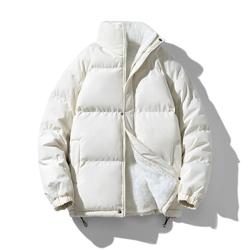 Live Couple Fleece-Daunenjacke für Herren und Damen, Winter-Pufferjacke, lockerer Baumwollmantel_voghion.com