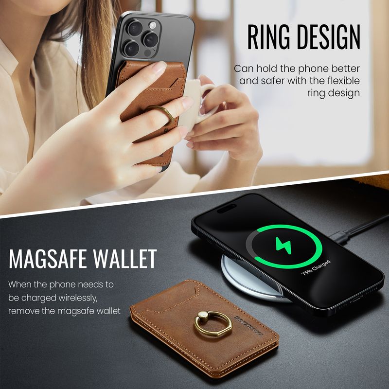 K1 For 16 Phone15 Ring Bracket Magnetic Card Holder Mobile Phone Magnetic Card Holder_voghion.com