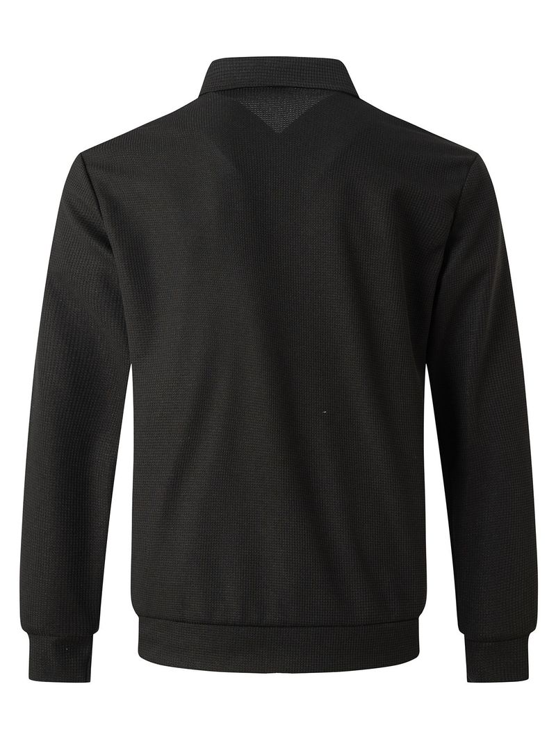2024 bovenkleding lente jeugd wafel zak met ritssluiting en flip kraag slim fit vest herenjas_voghion.com