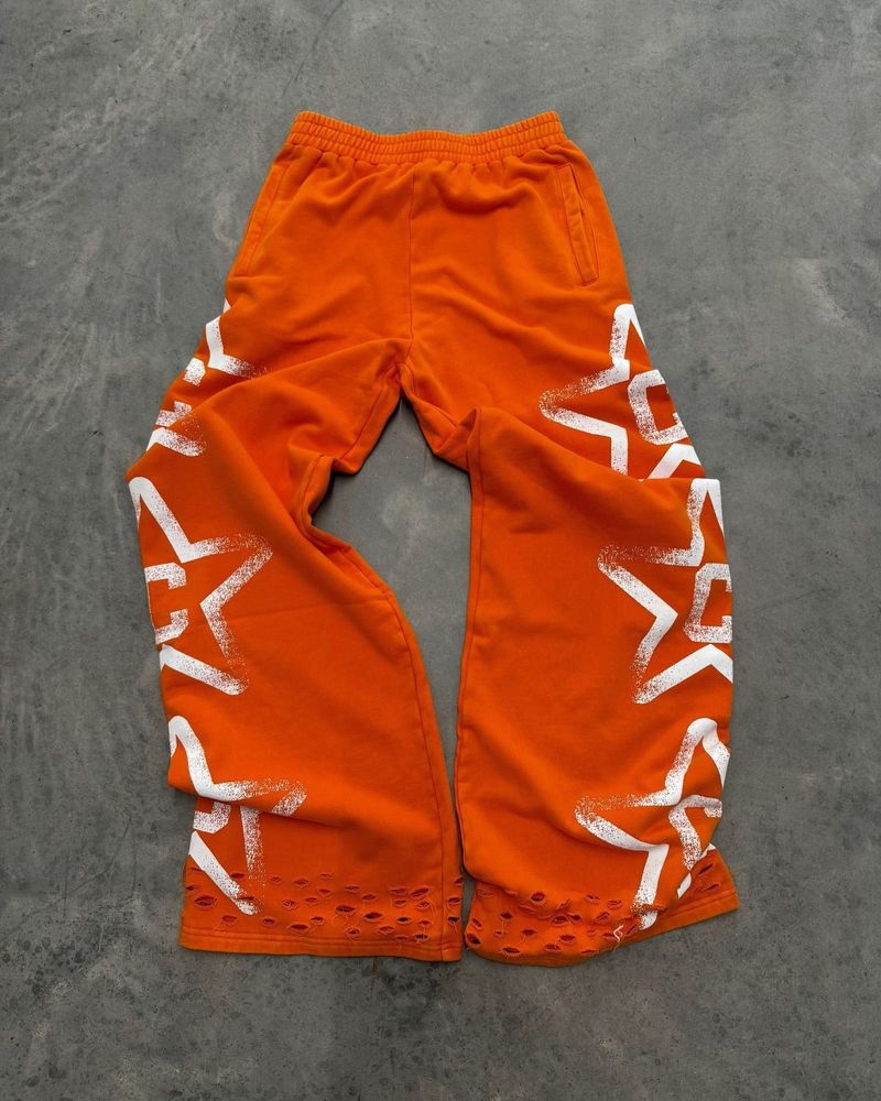 Men's Clothing Streetwear Jogger Pants With Elastic Waistband & Y2K Print - Hip Hop Rap Style Comfortable Lounge Sweatpants (Multiple Colors/Sizes)_voghion.com