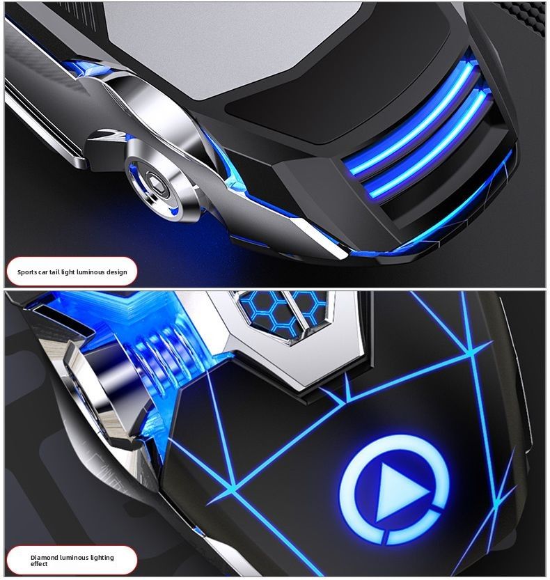 Silver Eagle V2 Wired Keyboard Mouse Set USB Desktop Computer Laptop Gaming Mechanical Feel E-sports Peripheral_voghion.com