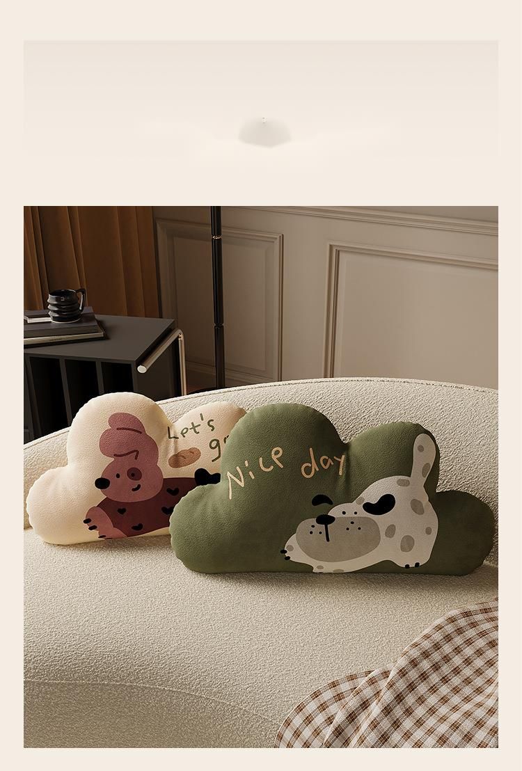Cartoon Simple Irregular Cloud For Living Sofa Backrest, Study Room Decoration Pillow, Bedroom Bay Window Cushion With_voghion.com