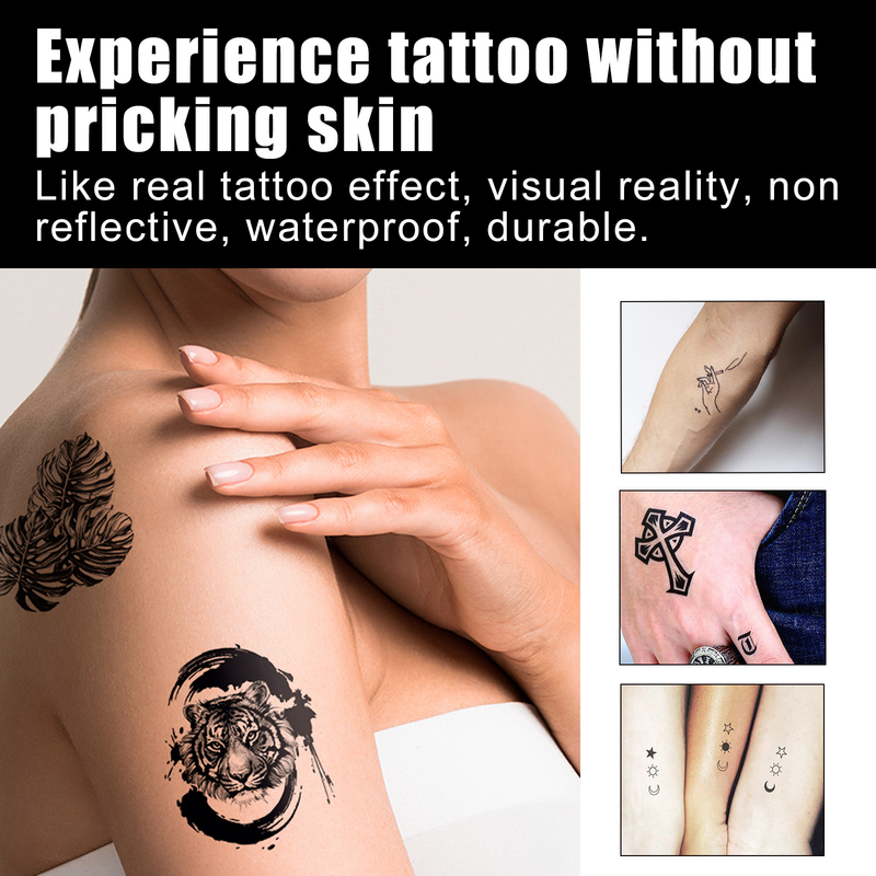 EELHOE Cremă pentru tatuaj cu suc de culoare lichidă temporară pentru braț Durabil, rezistent la apă, simulare, broderie non-reflexivă_voghion.com