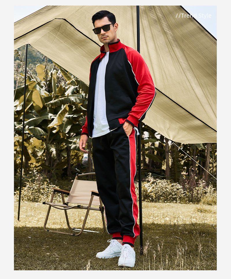 Pull à manches longues pour hommes, vêtements de sport de grande taille, costume deux pièces décontracté, nouvelle collection automne_voghion.com