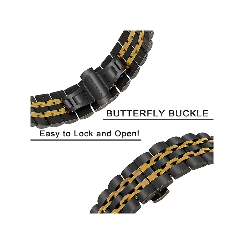 Cinturino in metallo in acciaio inossidabile per HUAWEI WATCH GT 3 46mm GT3 / GT Runner / GT 2 GT2 Pro cinturino cinturino cinturino onore orologio magico_voghion.com
