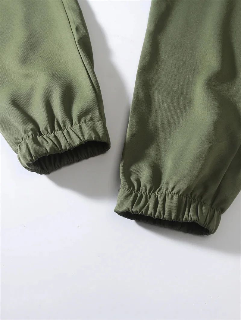 Neue Cargohose Für Herren, Lockere, Gerade Sportbekleidung, Einfarbige Jogginghose, Große Jogger, Gewebte Hose, Lässige Herrenhose_voghion.com