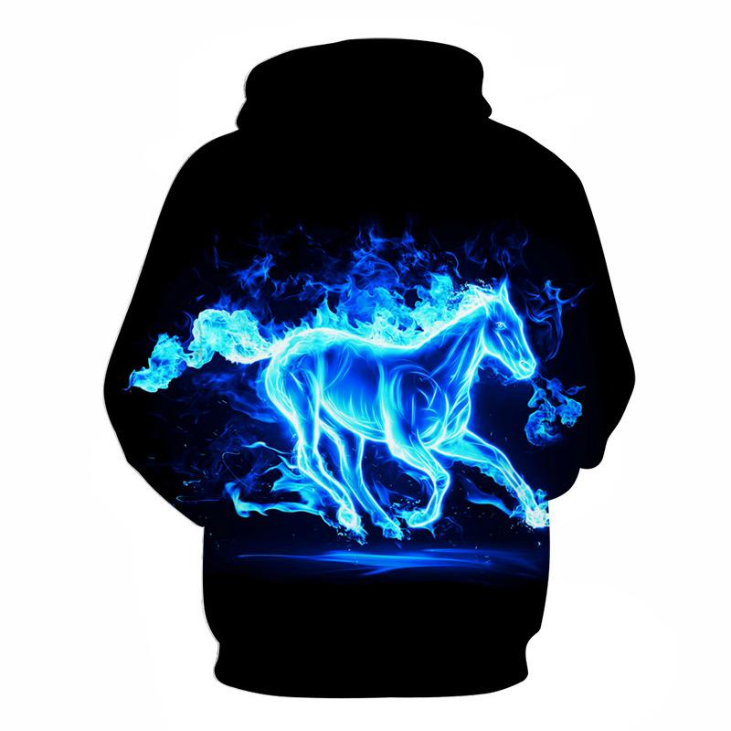 2020 Nuovo colorato Flame Hoodie 3d Felpa Uomo/Donna Con Cappuccio Autunno E Inverno Cappotto Uomo Abbigliamento Divertente Giacca Nera_voghion.com