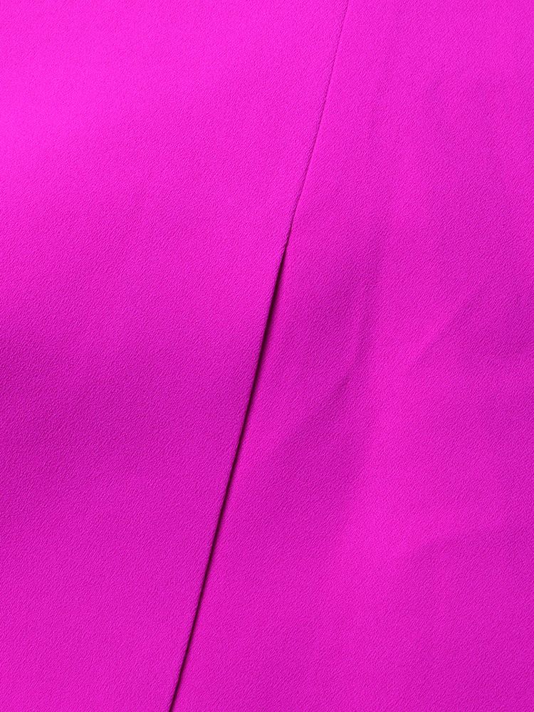 Abbigliamento da donna prepotente risvolto con disegno di diamanti caldi cuciture in piume di struzzo a maniche lunghe per donna_voghion.com