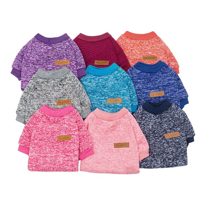 Dog And Cat Pet Clothes Autumn And Winter New Two Legged Multi Color Optional Thin Fleece Sweatshirt Teddy Pet Supplies Wholesale_voghion.com