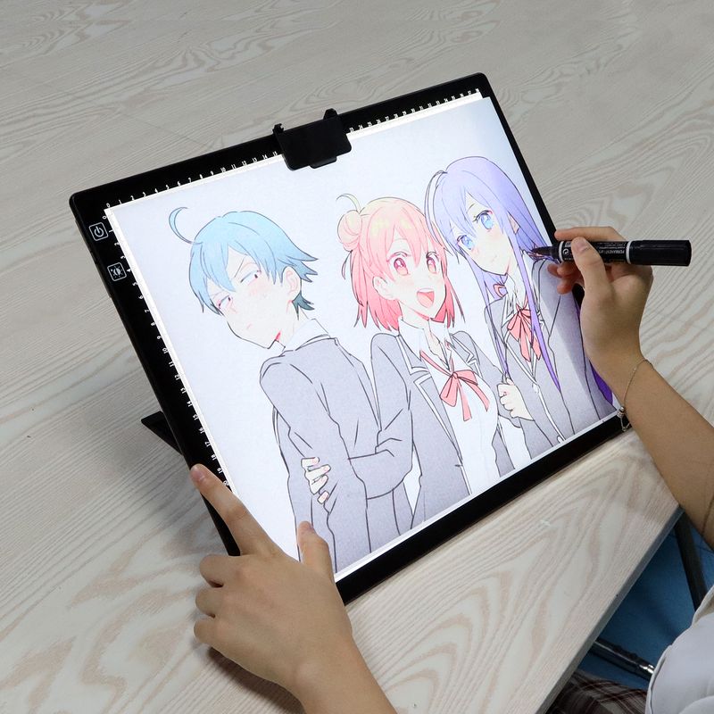 Rechargeable A4/A3 Pad Wireless Battery Powered Box Light Pad For Tracing Dia Painting, Sketching X-ray_voghion.com