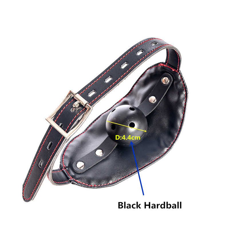Bondage Strap Lockable with Hard Ball Mouth Gag Bdsm Fetish Slave Cosplay Adults Games Flirting Props Sex_voghion.com