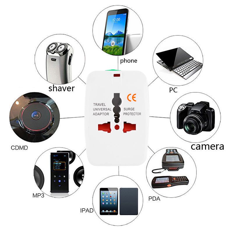 Alles in einem Universal International Plug Adapter Port World Travel AC Power Charger Adapter AU US UK EU Konverter_voghion.com