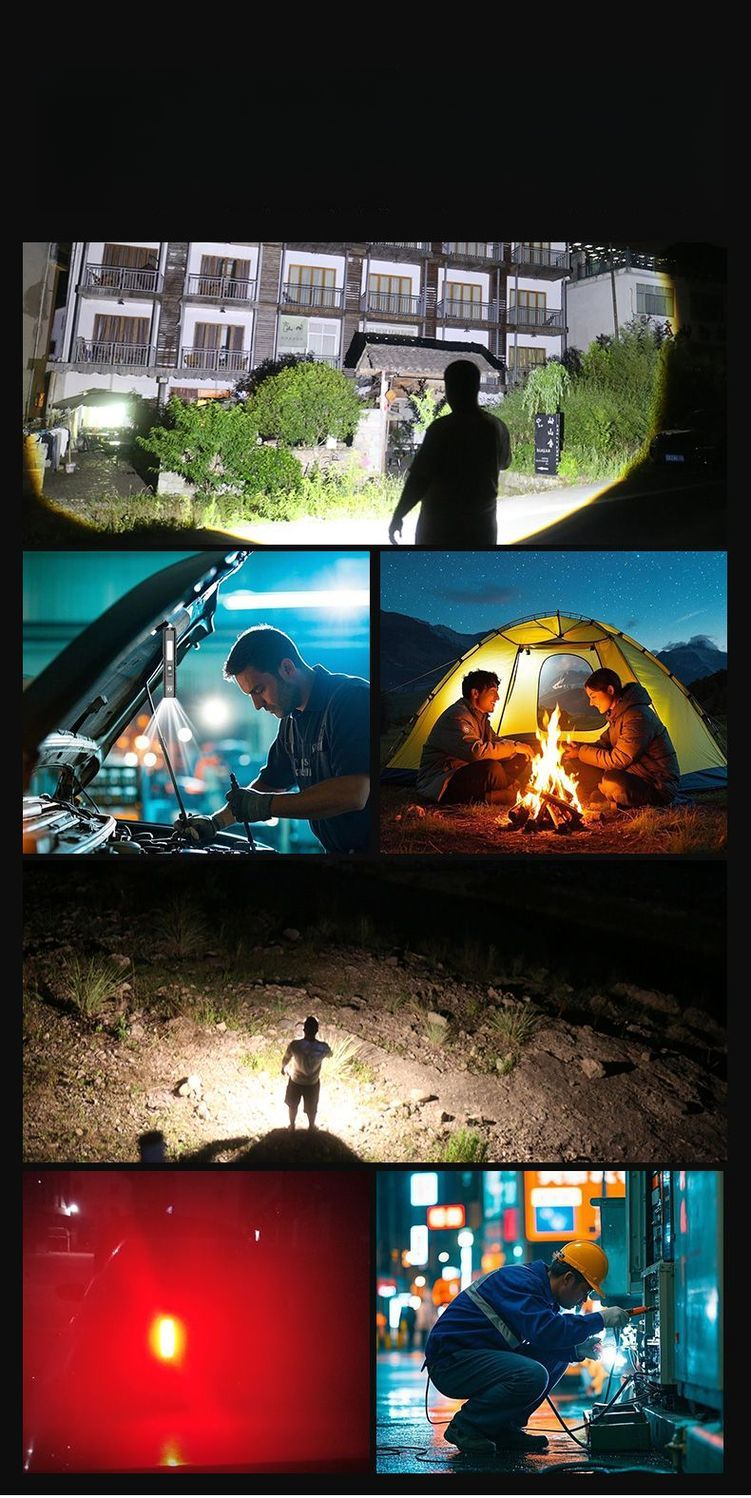 Reparatur Hohe Helligkeit Multifunktions Wiederaufladbare Schwarz Technologie Taschenlampe Ultra-Hell Langstrecken Tragbare Laser_voghion.com